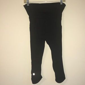 Lululemon Nothing To Hide Crop Black Size 2